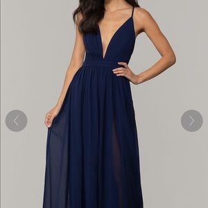 Navy Blue Prom Dress